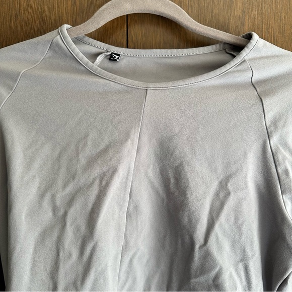 Gymshark x Whitney Simmons V1 Women’s Gray Long Sleeve Cropped Workout Top XL - Picture 6 of 14